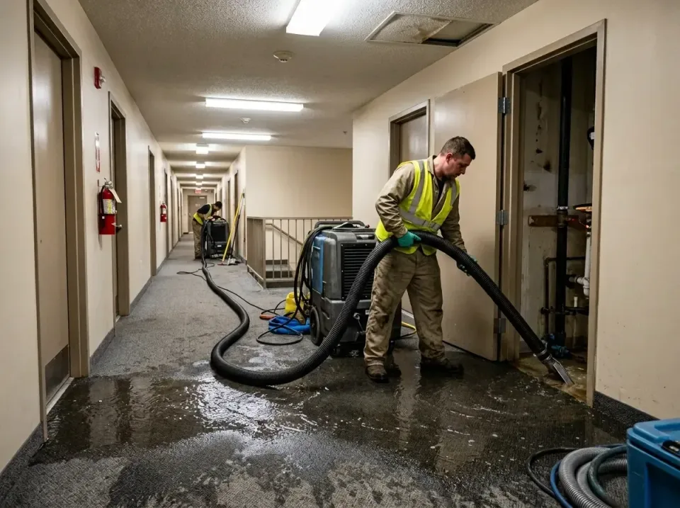 multi-unit-apartment-hallway-f-005 — frequently asked questions, Emergency Burst Pipe Water Extraction & Removal in Ward, AR